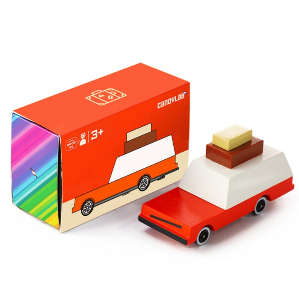 BNIB Candycar Wooden Diecast Luggage Wagon | W021